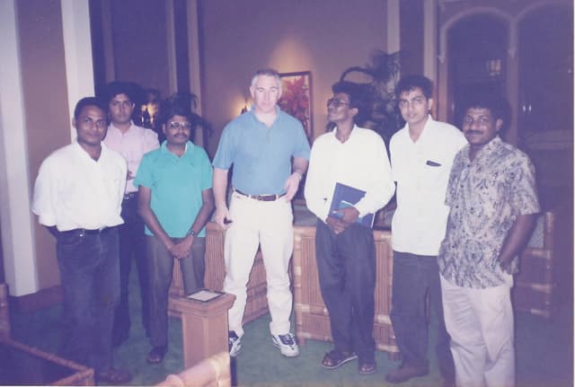 IEE YMS Sri Lanka team in 1997/1998